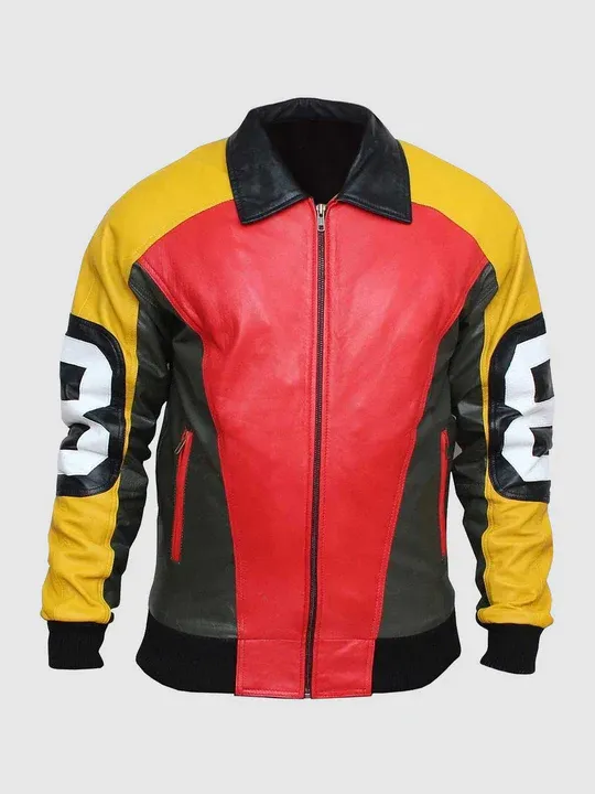 8 Ball Bomber Leather Jacket – Seinfeld Puddy