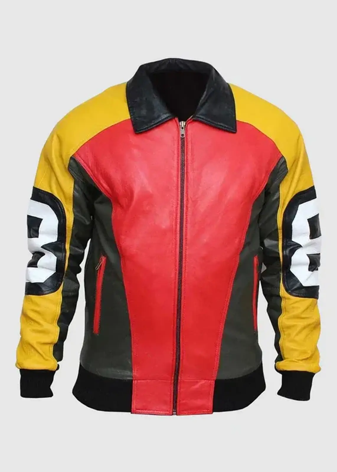 8 Ball Bomber Leather Jacket – Seinfeld Puddy