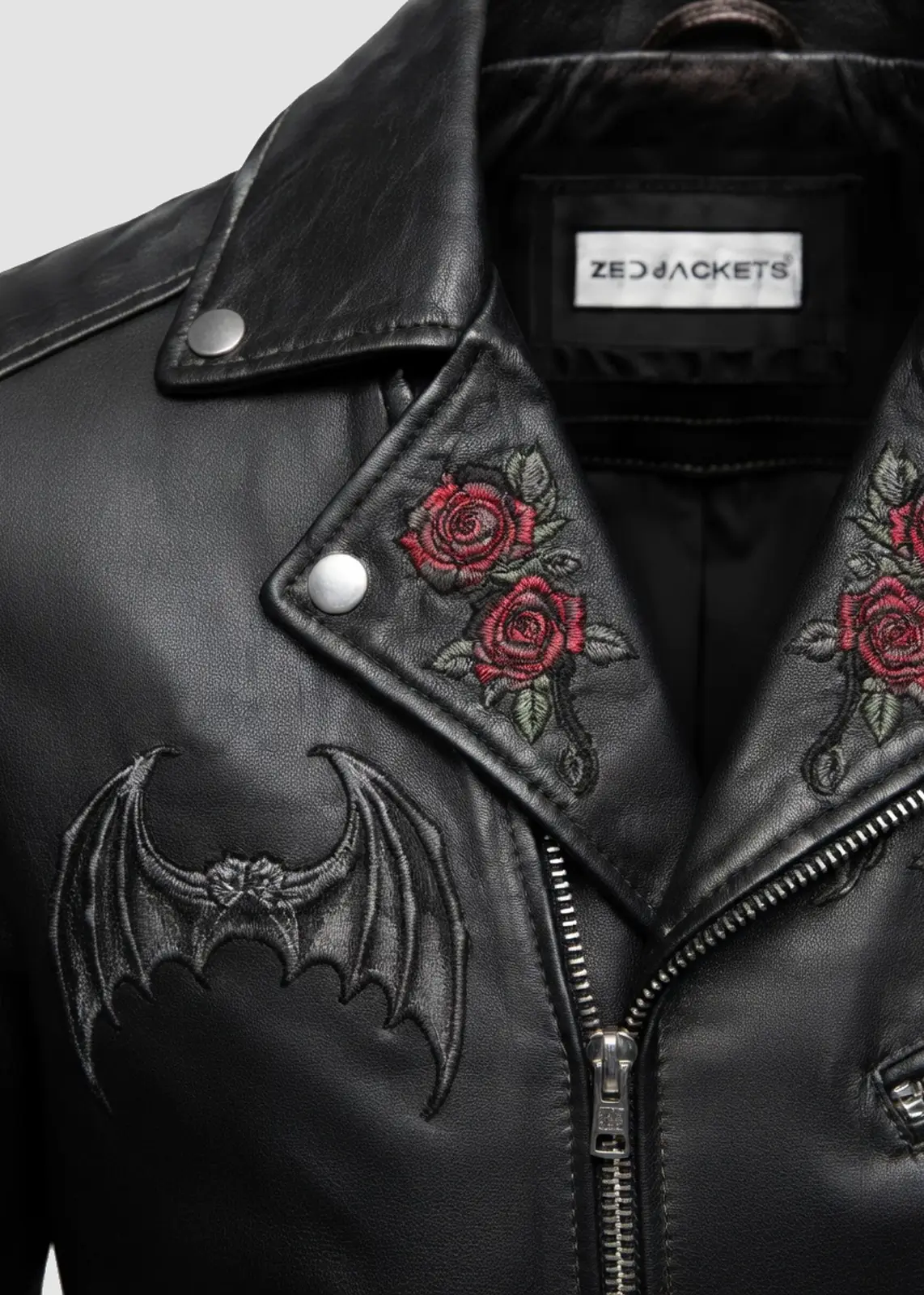 gothic-bat-wing-back-leather-jacket