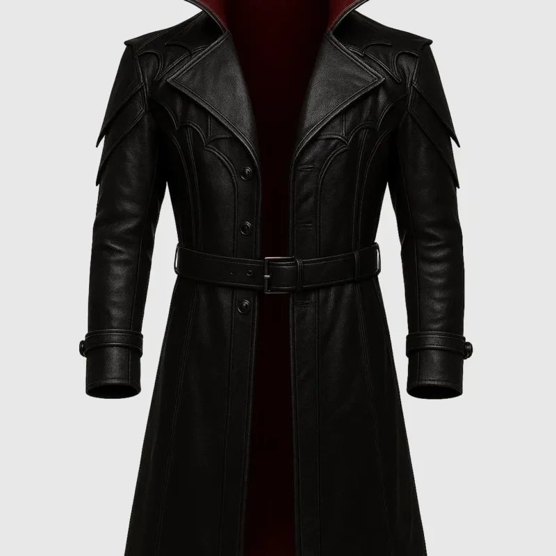 halloween-black-vampire-trench-coat