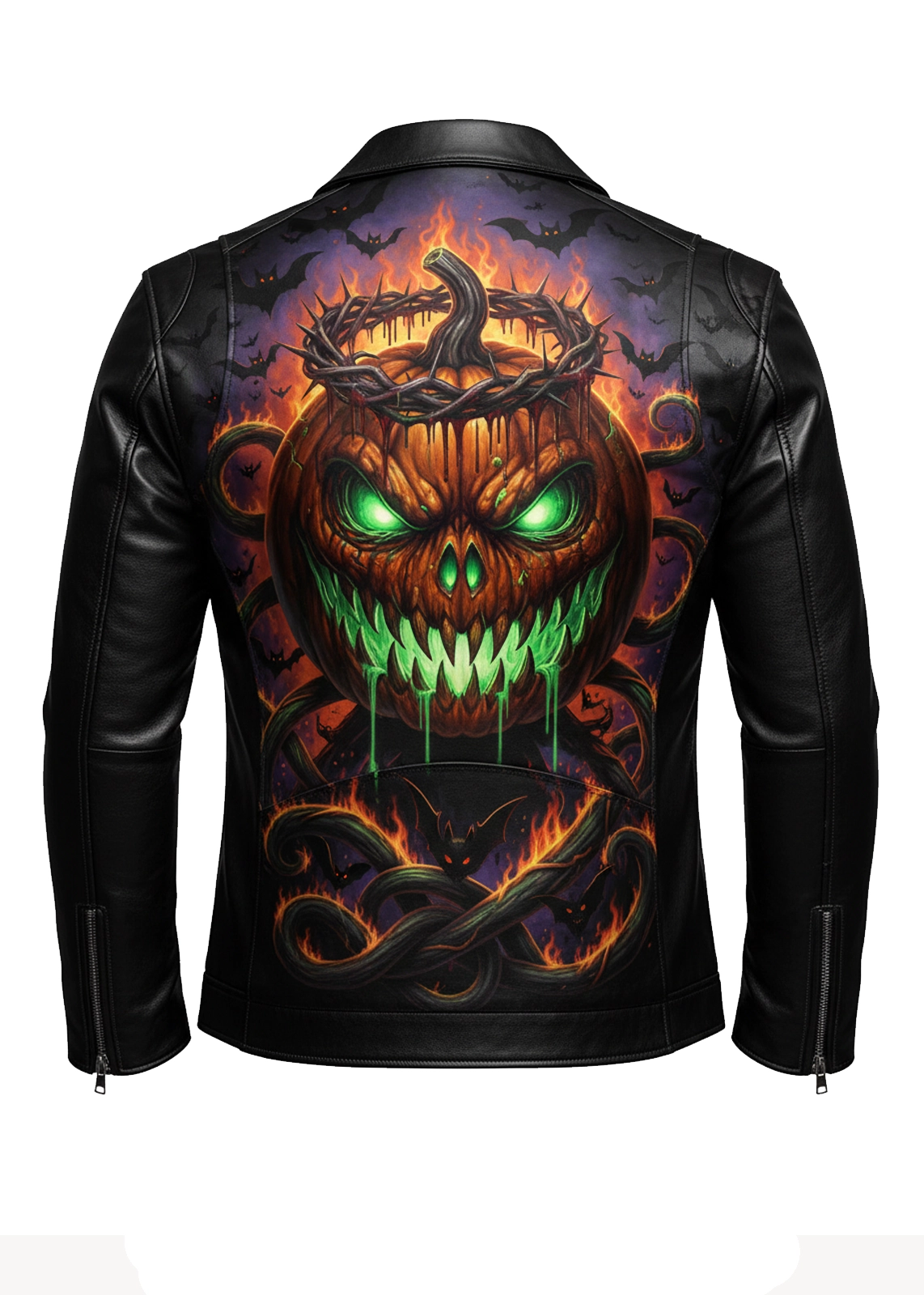 Pumpkin King Leather Jacket
