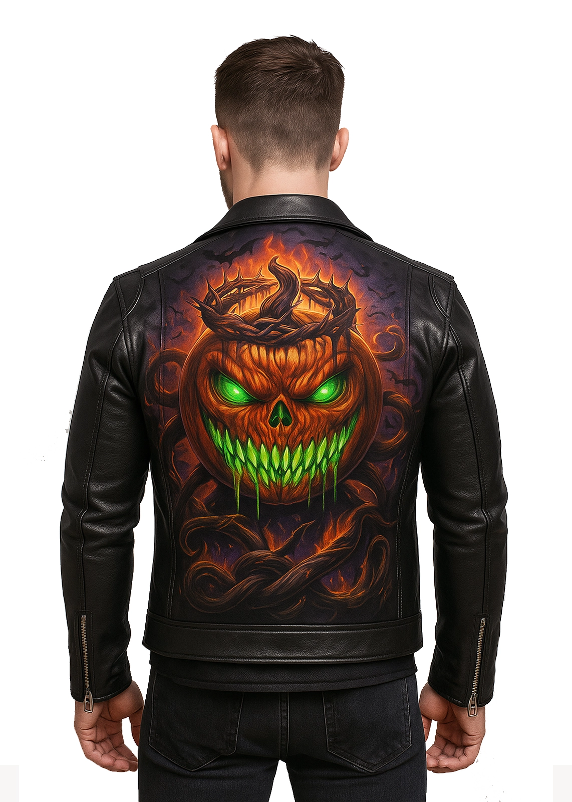 Pumpkin King Leather Jacket