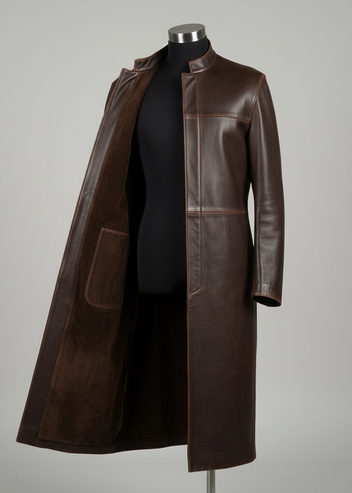 The Nomad–Dark Brown Duster Coat