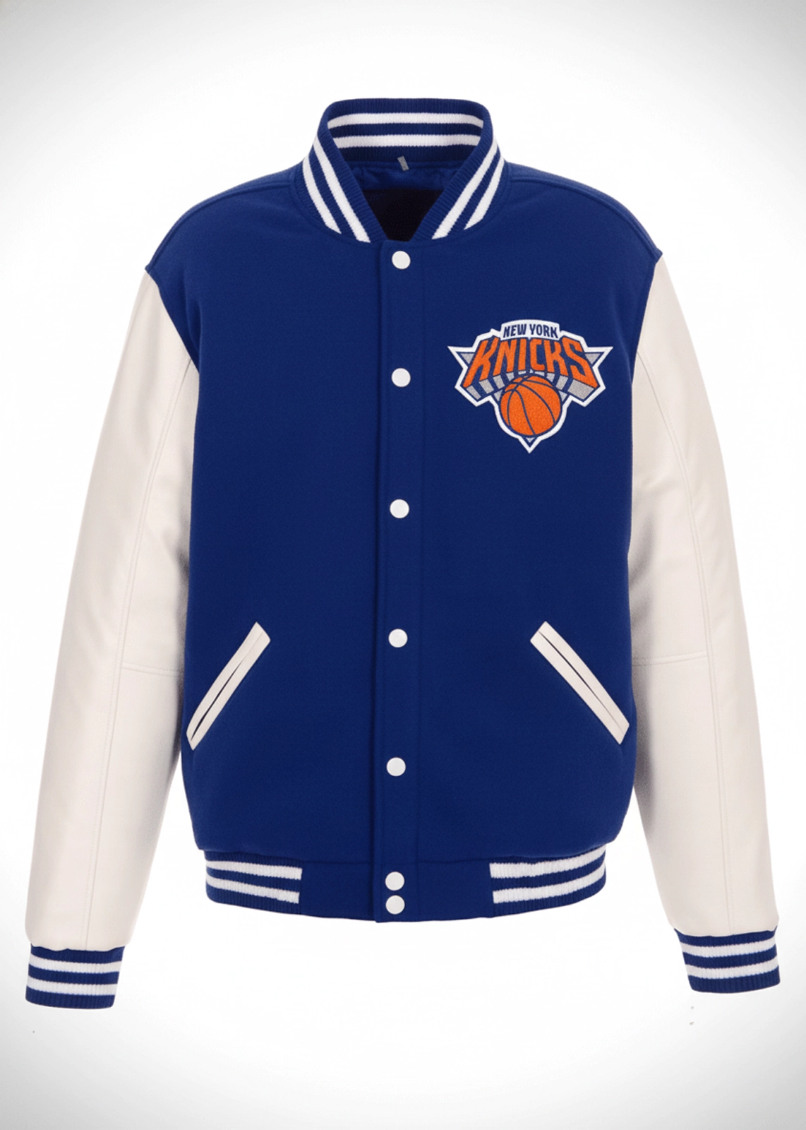 New York Knicks Blue Varsity Jacket
