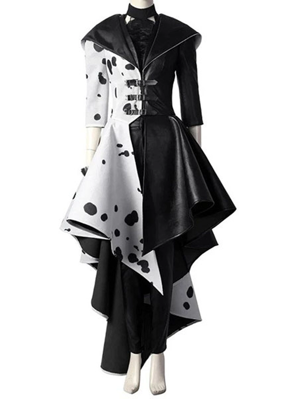 Cruella Black & White Coat – Dalmation Inspired Design