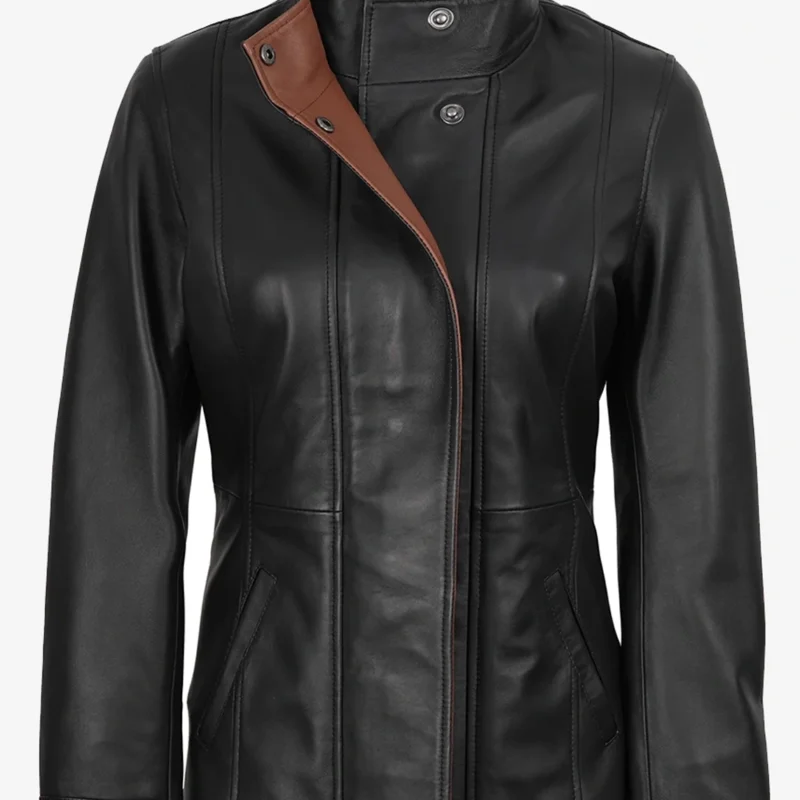 womens-black-leather-jacket-with-brown-accents
