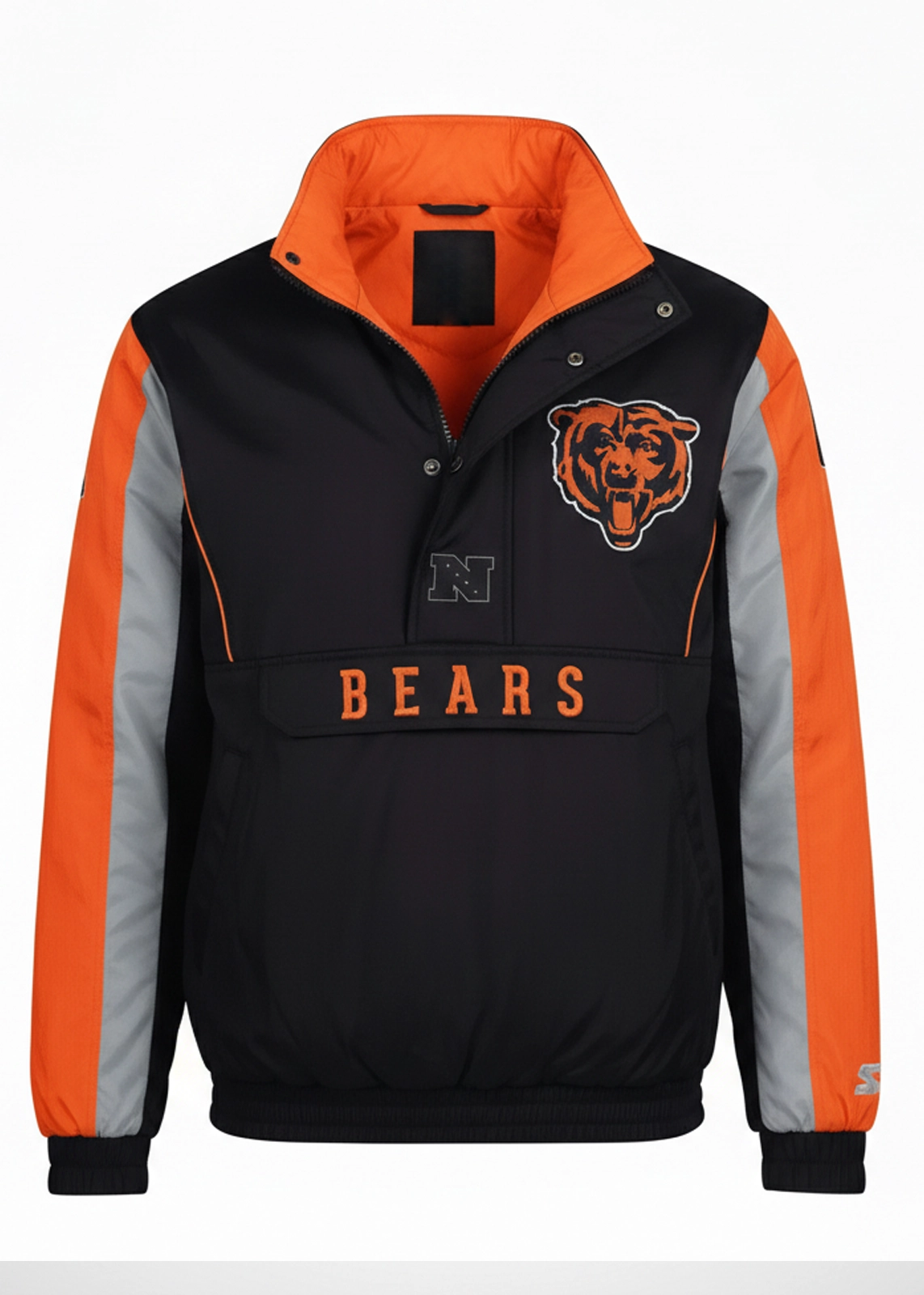 Men’s Starter Black Chicago Bears Thursday Night Gridiron Jacket