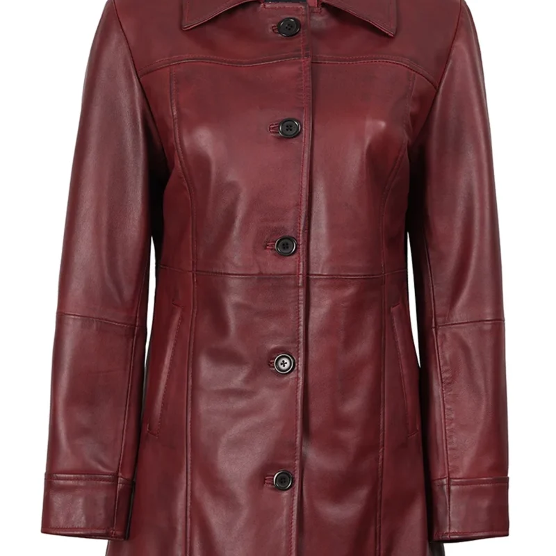 long-leather-coat-burgundy-womens