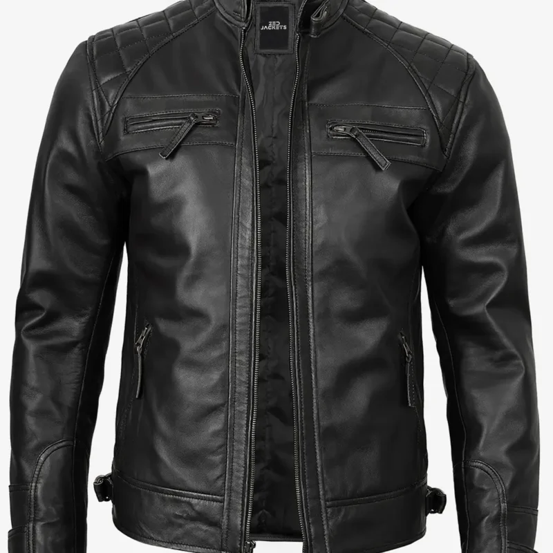 mens-black-quilted-leather-jacket