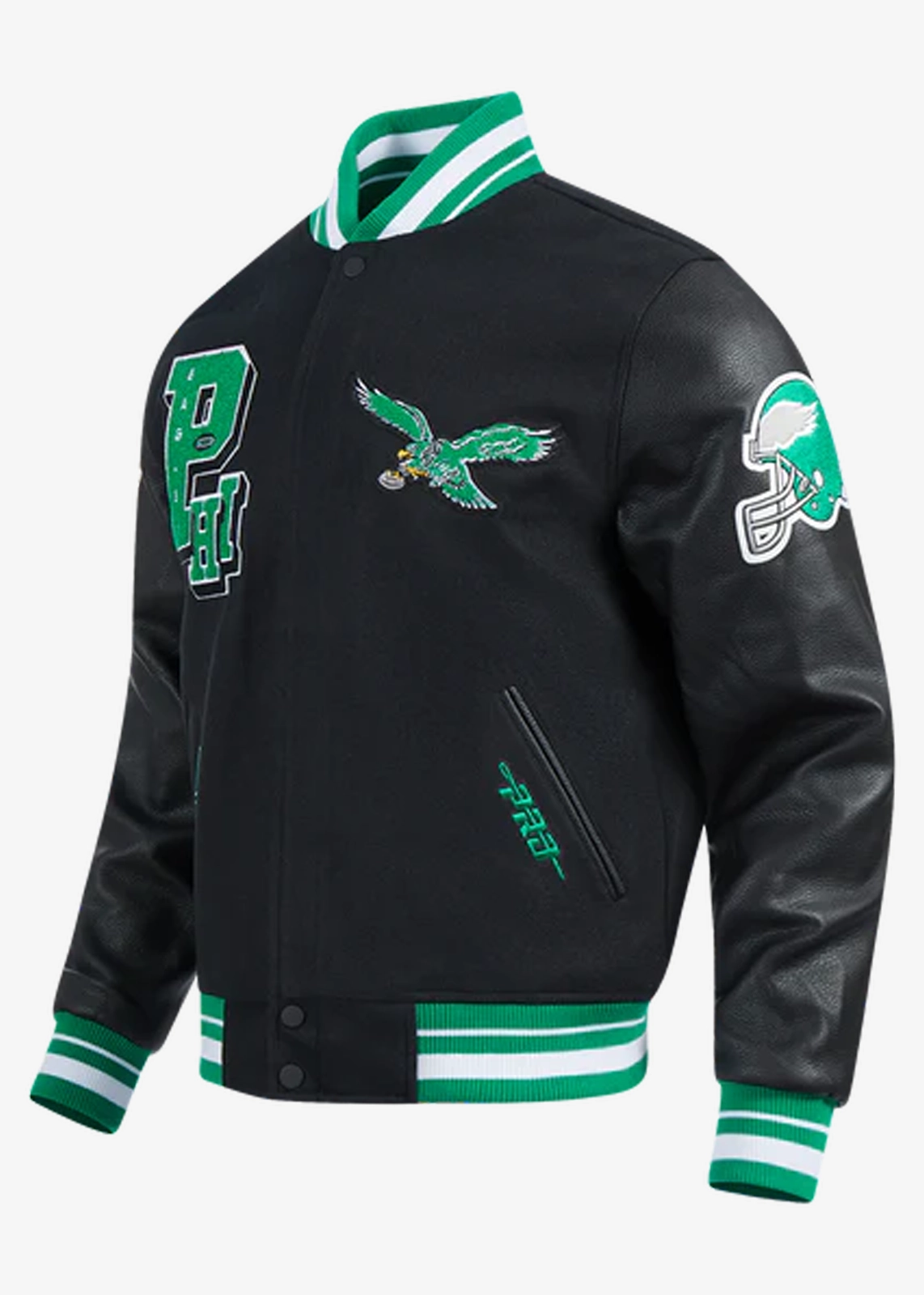 Men’s NFL Philadelphia Eagles Rib Wool Varsity Jacket