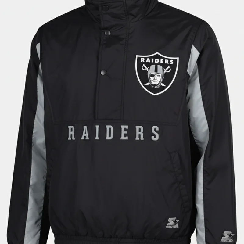 mens-starter-las-vegas-raiders-thursday-night-gridiron-half-zip