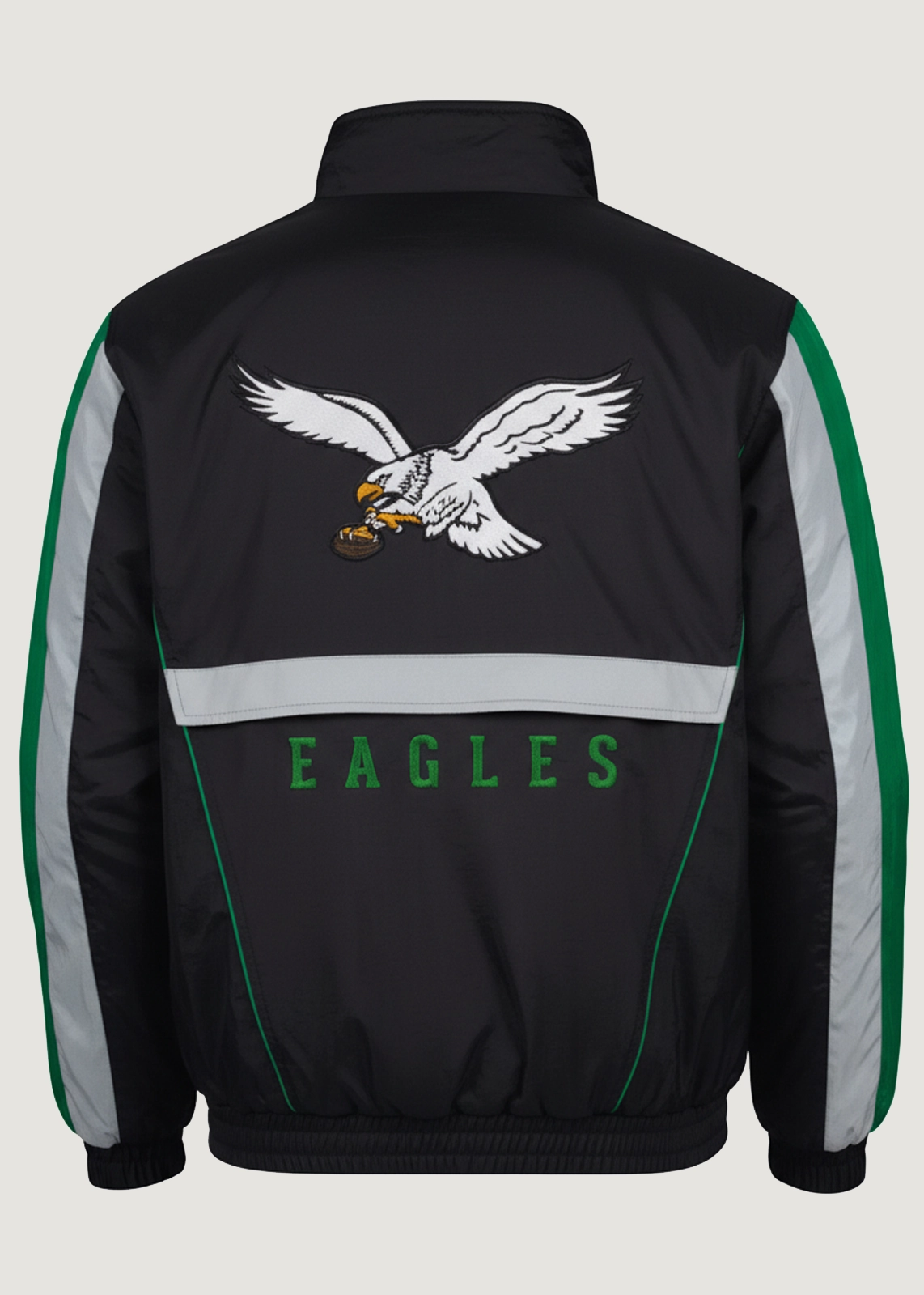 Black Philadelphia Eagles Half-Zip Jacket