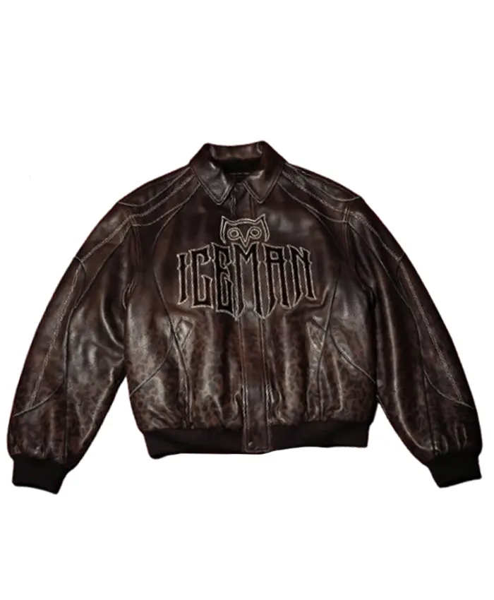 Drake Brown Leather Iceman Jacket 2026
