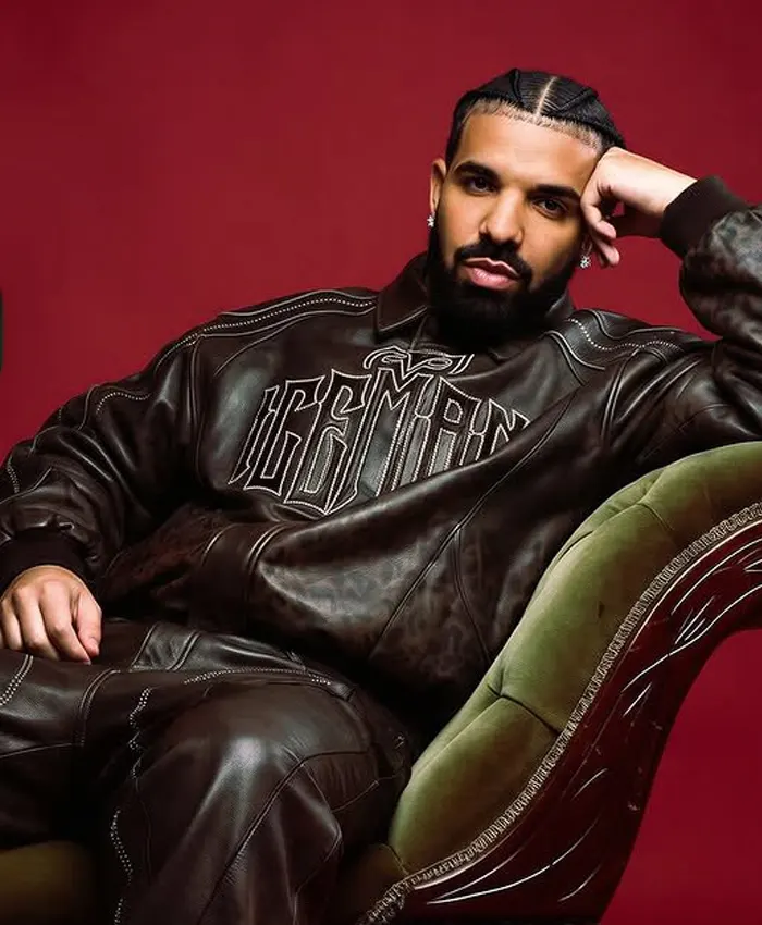 Drake Brown Leather Iceman Jacket 2026