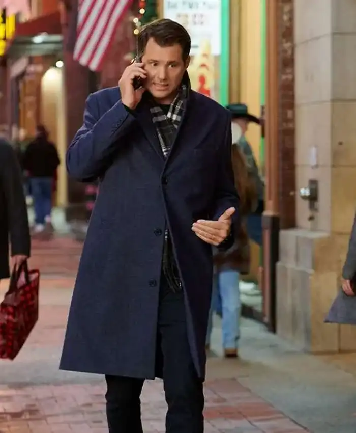 Kristoffer Polaha Blue Coat from A Grand Ole Opry Christmas