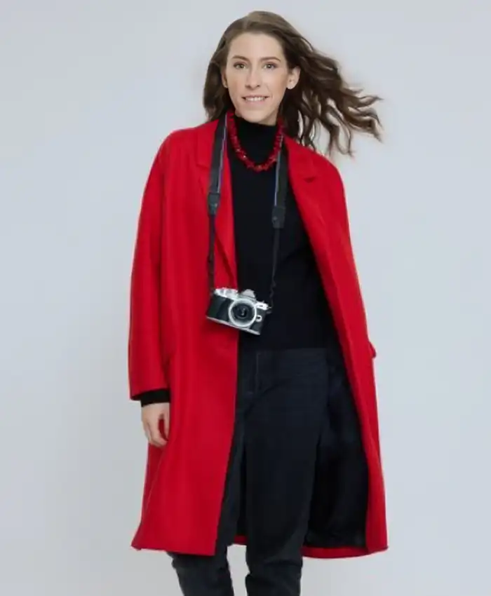 Jill Winternitz Red Coat A Keller Christmas Vacation