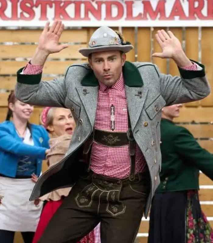 Jonathan Bennett Grey A Keller Christmas Vacation Coat