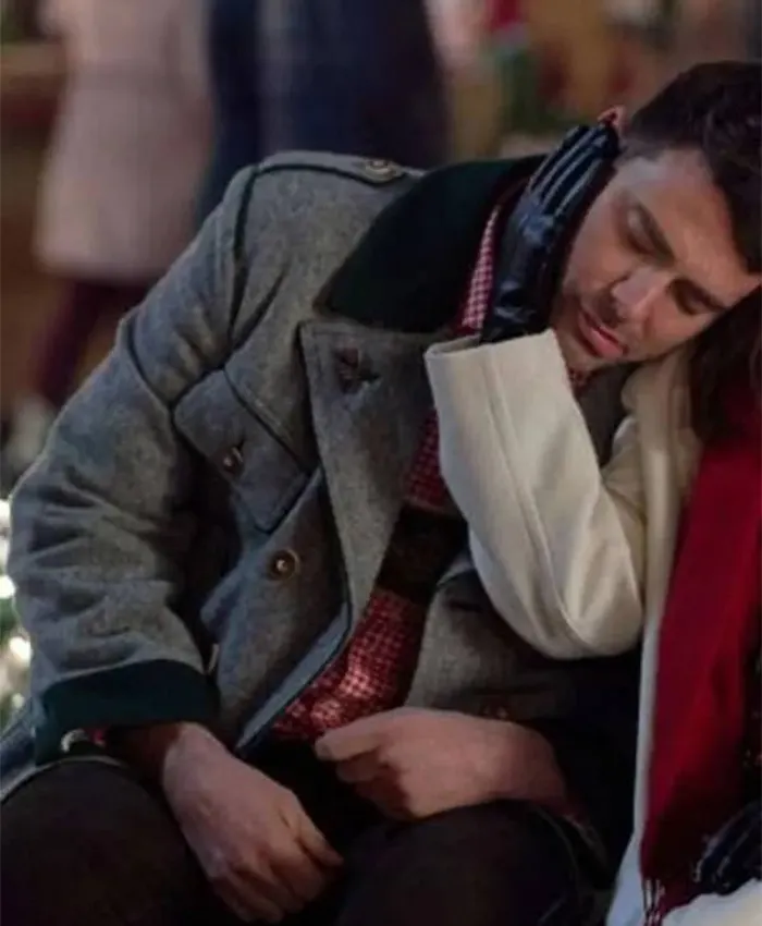 Jonathan Bennett Grey A Keller Christmas Vacation Coat