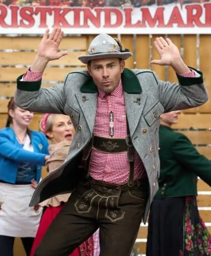 Jonathan Bennett Grey A Keller Christmas Vacation Coat