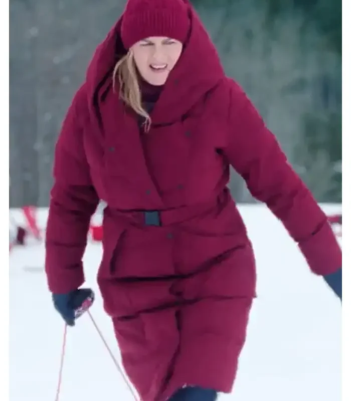 Alicia Silverstone Puffer Hooded Coat A Merry Little Ex-Mas