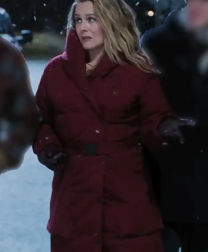 Alicia Silverstone Puffer Hooded Coat A Merry Little Ex-Mas