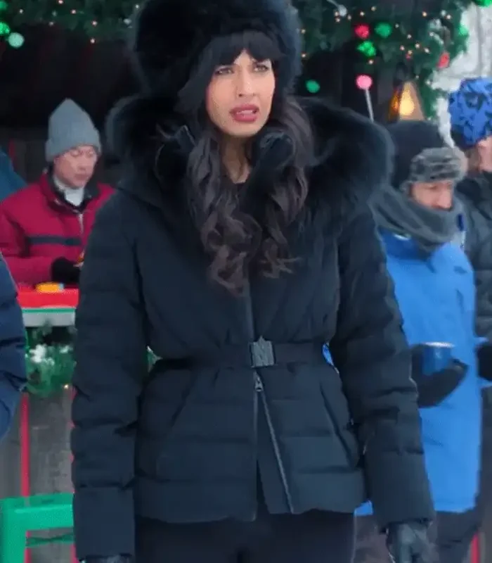 Jameela Jamil Ex Mas Puffer A Merry Little Jacket