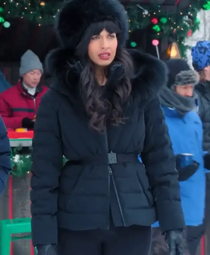 Jameela Jamil Ex Mas Puffer A Merry Little Jacket