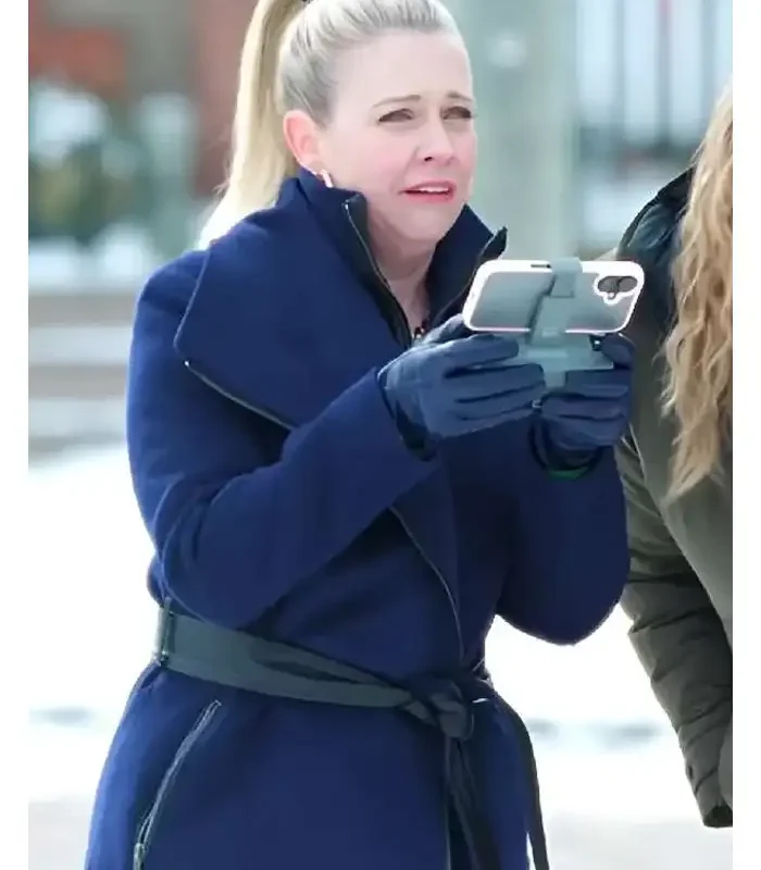 Melissa Joan Hart Blue Coat from A Merry Little Ex-Mas