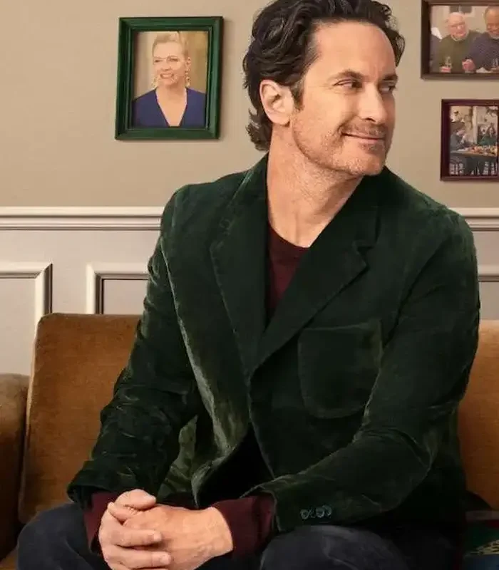 Oliver Hudson Green Blazer A Merry Little Ex-Mas