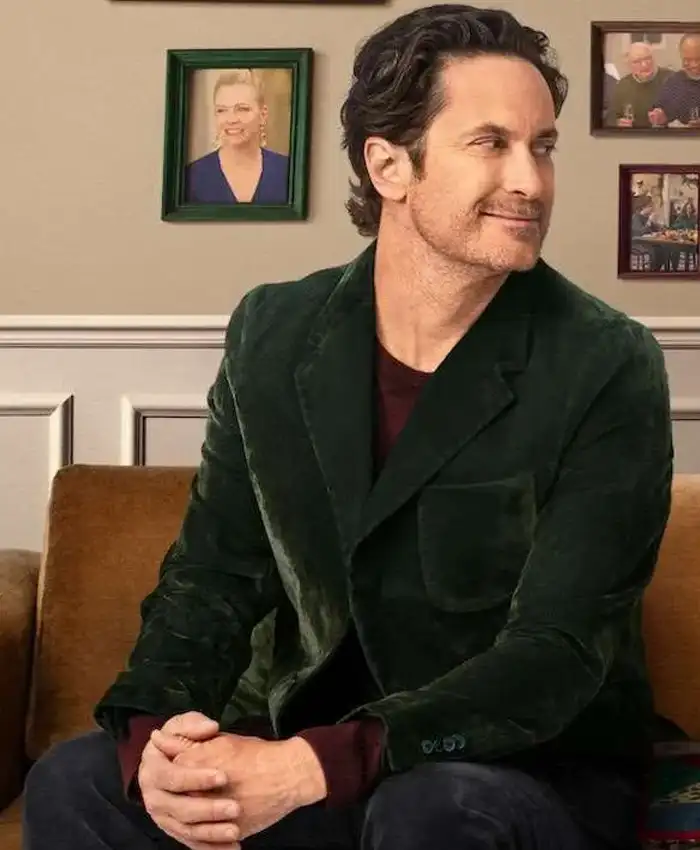 Oliver Hudson Green Blazer A Merry Little Ex-Mas