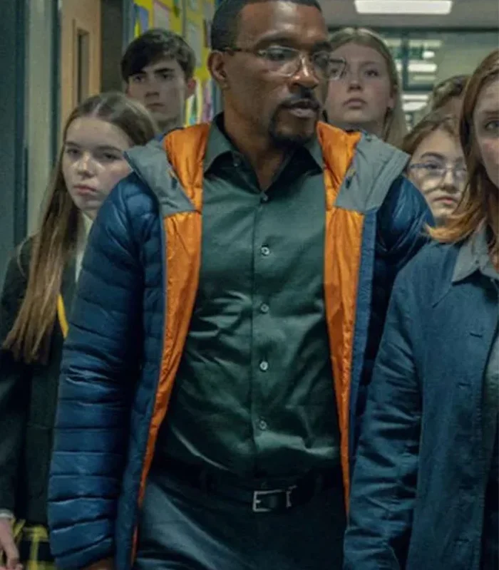 Blue Puffer Jacket Ashley Walters Adolescence S01