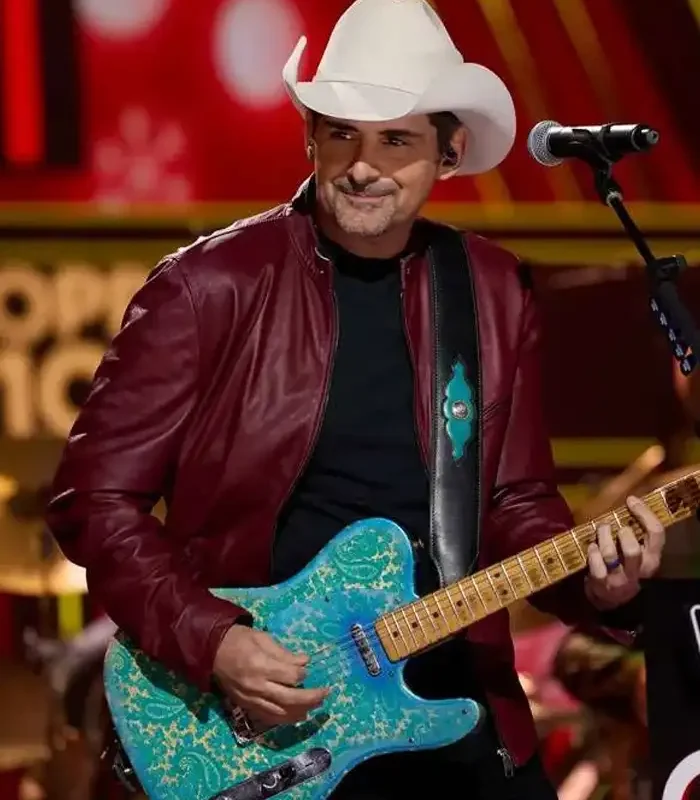 A Grand Ole Opry Christmas Leather Jacket Inspired By Brad Paisley