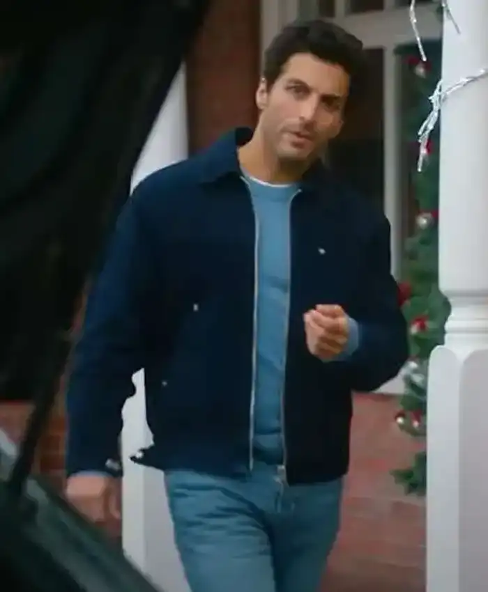 Merry Little Mystery Blue Suede Jacket by Keon Alexander