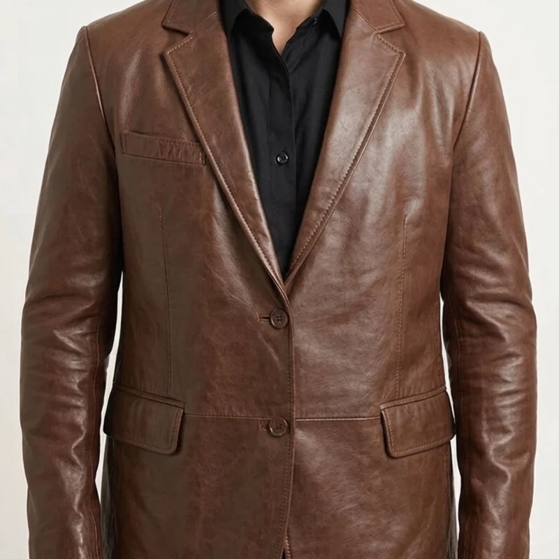 cognac-waxed-leather-blazer-mens