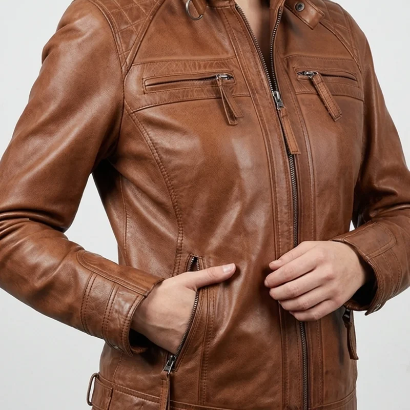 womens-cafe-racer-tan-leather-jacket