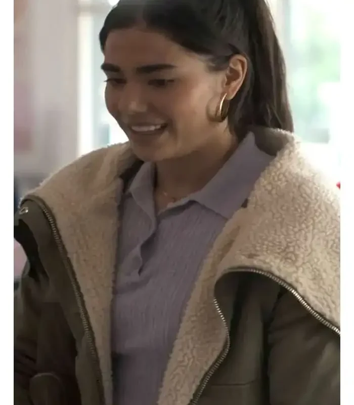 Ana Garcia Green Sherpa Jacket 'All Her Fault'