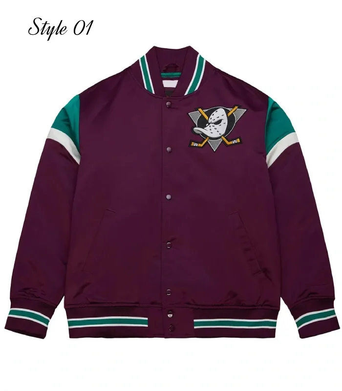 Anaheim Ducks Heavyweight Satin Jacket