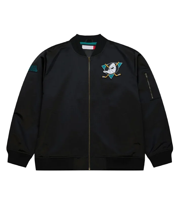 Anaheim Ducks Vintage Logo Satin Lightweight Jacket