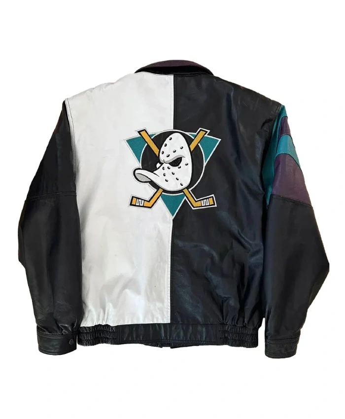 Anaheim Ducks Multi-Color Leather Jacket