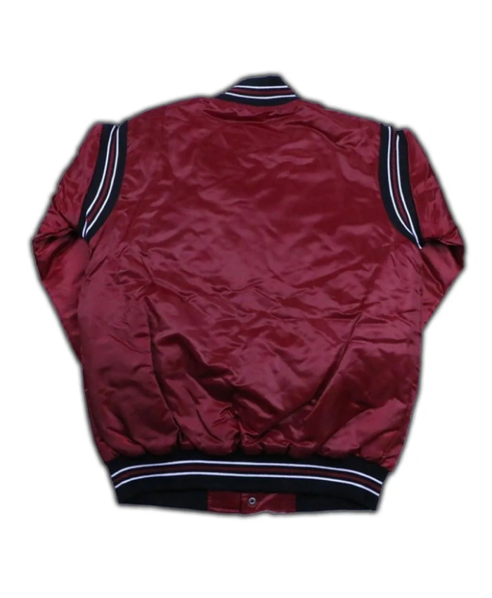 Arizona Coyotes Maroon Satin Jacket