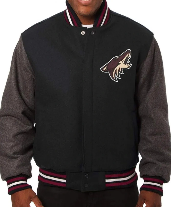 Arizona Coyotes Two Tone Varsity Wool Jacket