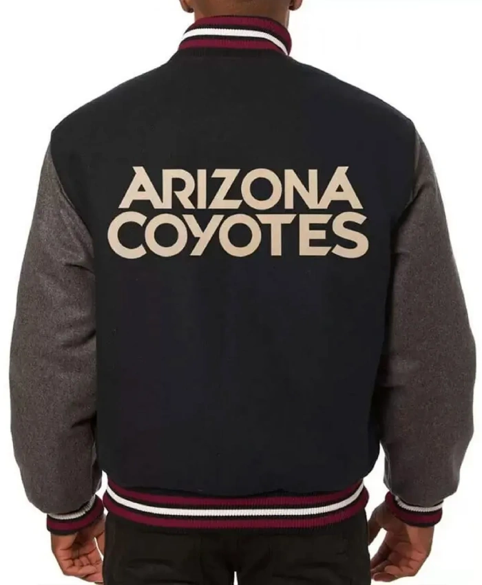 Arizona Coyotes Two Tone Varsity Wool Jacket