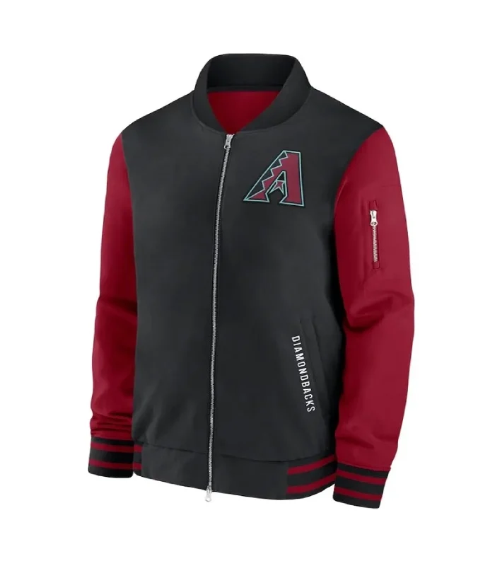Arizona Diamondbacks Dugout Black/Red Bomber Jacket