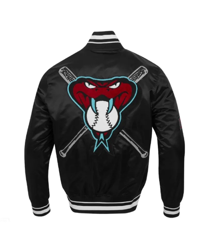 Arizona Diamondbacks Satin Mashup Classic Rib Jacket