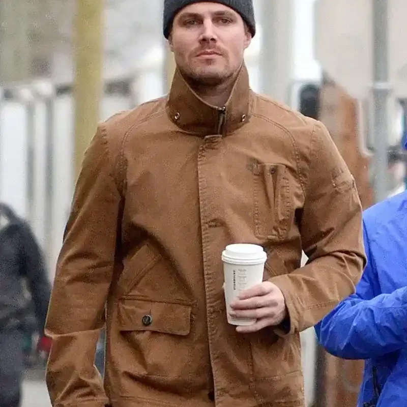 Arrow Stephen Amell Brown Jacket