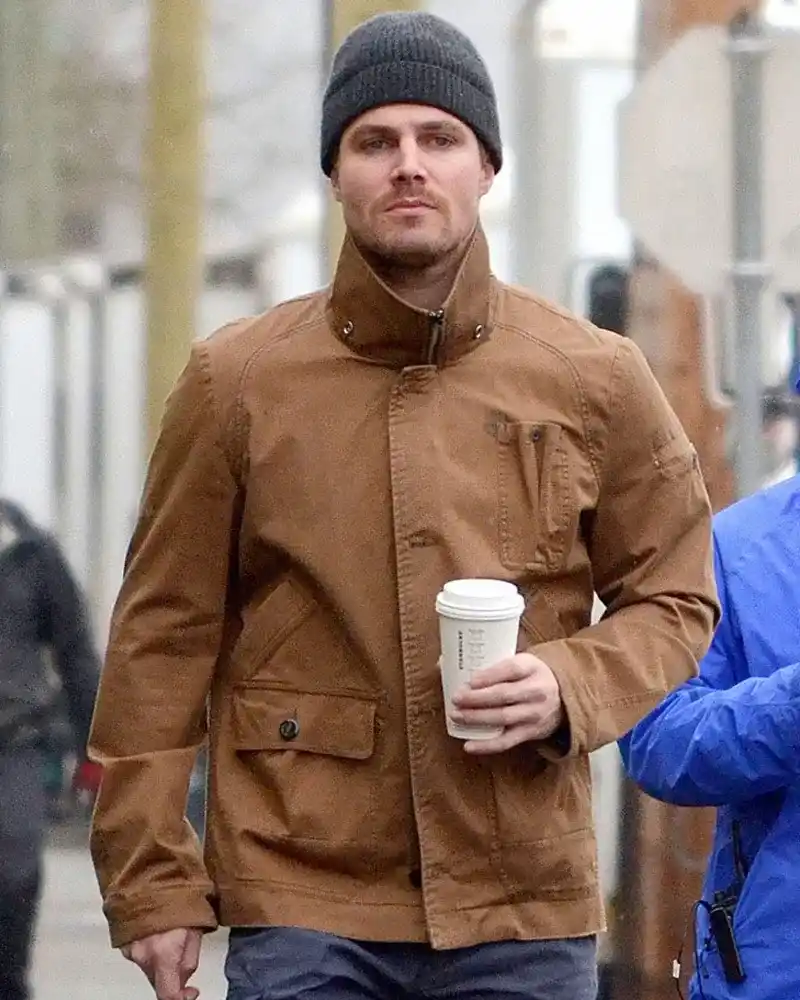 Arrow Stephen Amell Brown Jacket