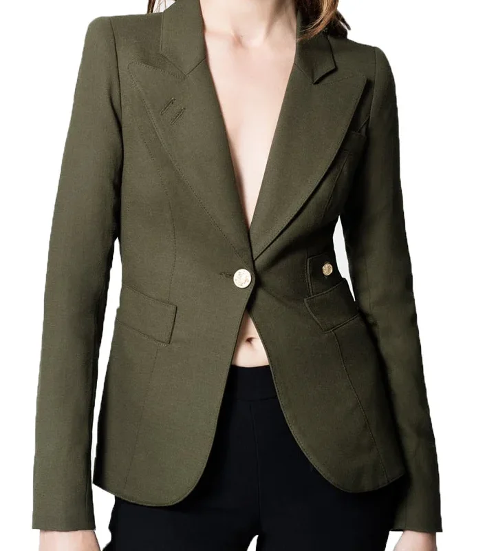 Arrow TV Series Dinah Drake Green Blazer