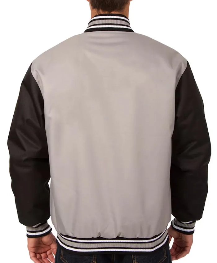 Anaheim Ducks Black/Gray Front Hit Poly Twill Jacket