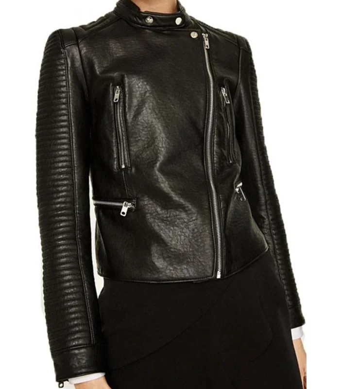 Arrow Season 6 Juliana Harkavy Leather Jacket