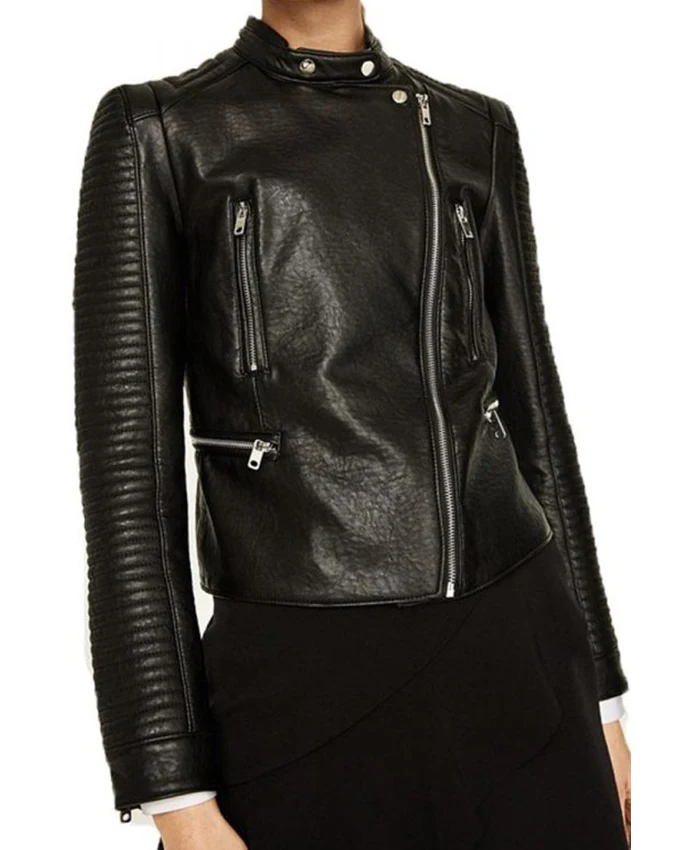 Arrow Season 6 Juliana Harkavy Leather Jacket